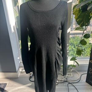Elegant Black Knit Dress